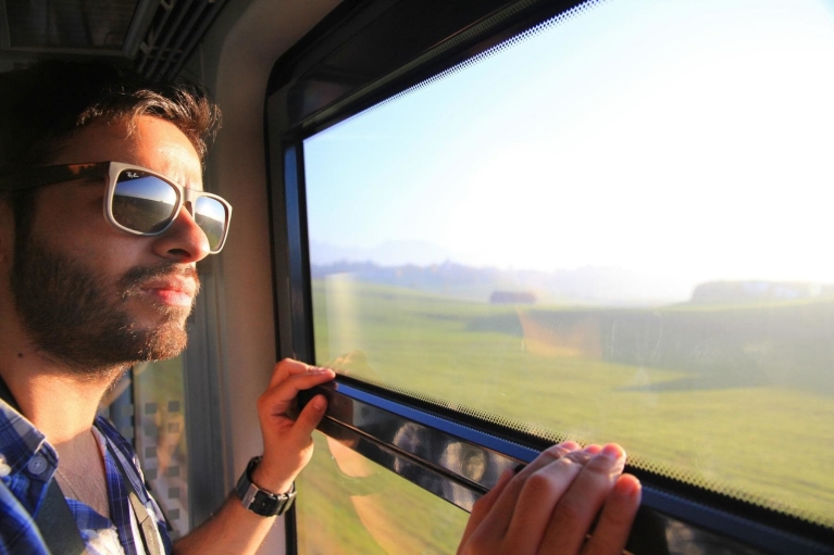 Vue depuis le train à grande vitesse Altaria