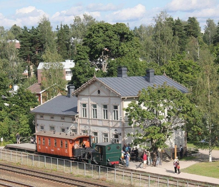 Lokomotive im Eisenbahnmuseum in Hyvinkää